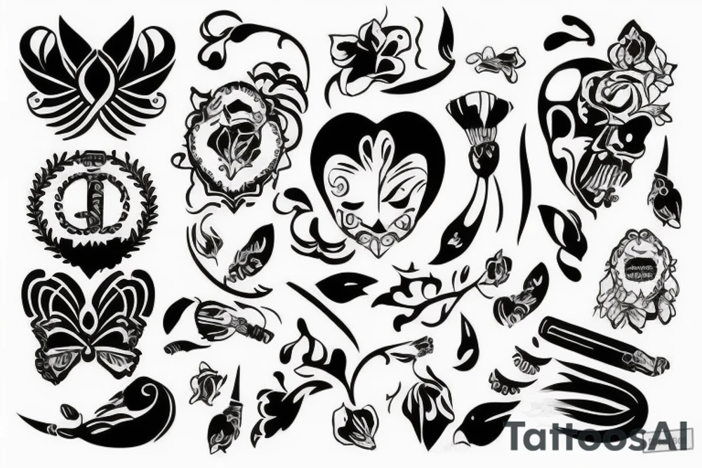 Череп в ковбойській шляпі tattoo idea