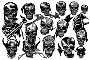 grim reaper on motorcycle tattoo idea