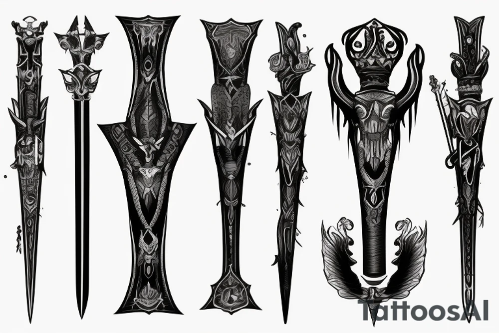 Longsword tattoo idea