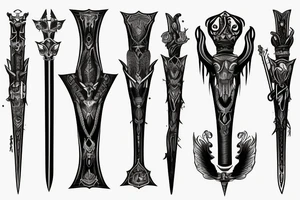 Longsword tattoo idea
