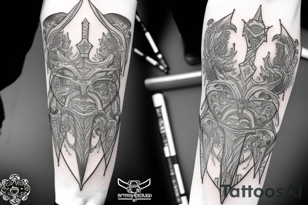 Longsword tattoo idea