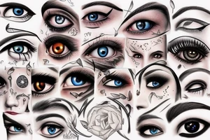 American with the saying Real Eyes Realise Real Lies tattoo idea