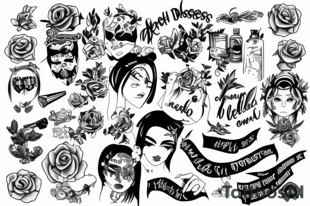 Being depressed and procrastinating all the time tattoo idea