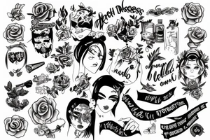 Being depressed and procrastinating all the time tattoo idea