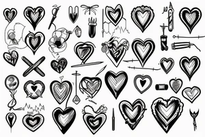 Barbed wire heart tattoo idea