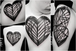 Barbed wire heart tattoo idea