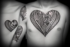 Barbed wire heart tattoo idea