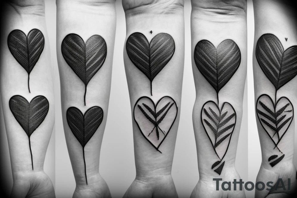 Barbed wire heart tattoo idea
