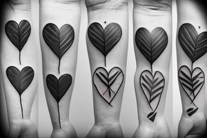Barbed wire heart tattoo idea