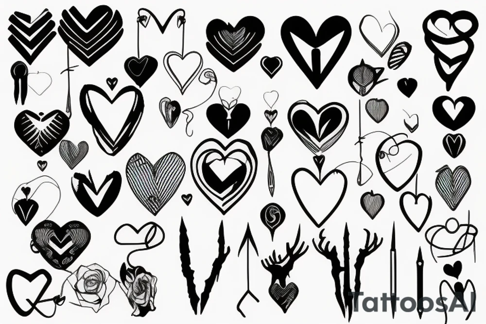 Barbed wire heart tattoo idea