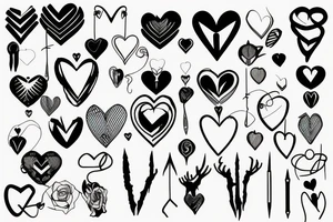 Barbed wire heart tattoo idea