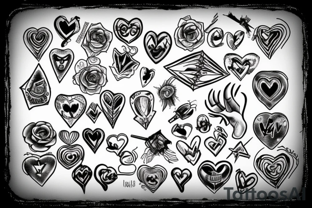 Barbed wire heart tattoo idea