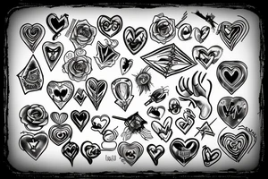Barbed wire heart tattoo idea