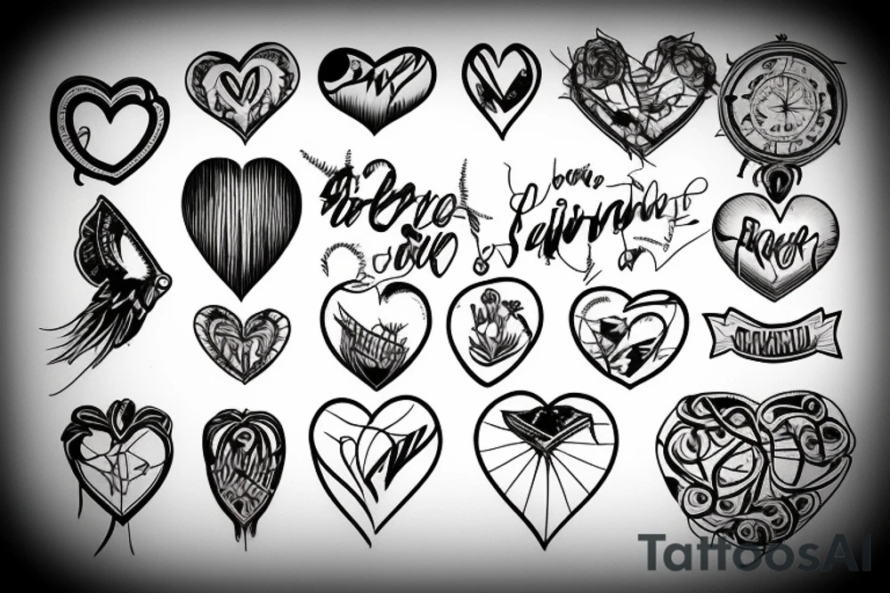 Barbed wire heart tattoo idea