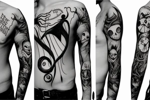Minimalist sleeve
Social worker
Harry Potter
Nightmare before christmas
Male Disney tattoo idea