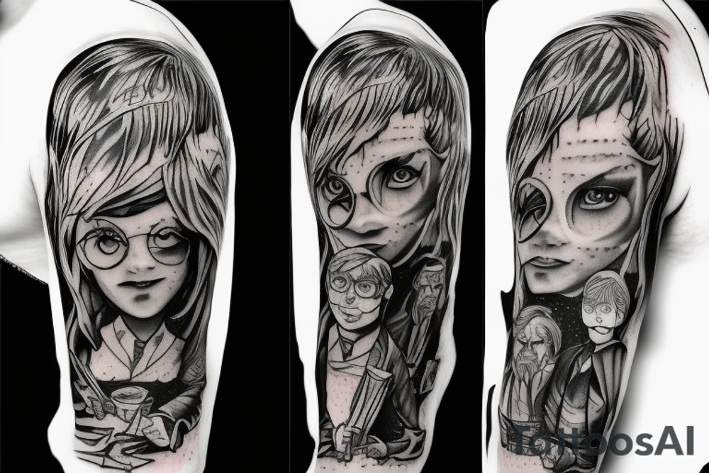sleeve
harry potter tattoo idea