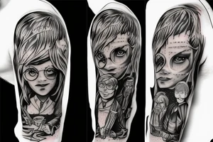 sleeve
harry potter tattoo idea