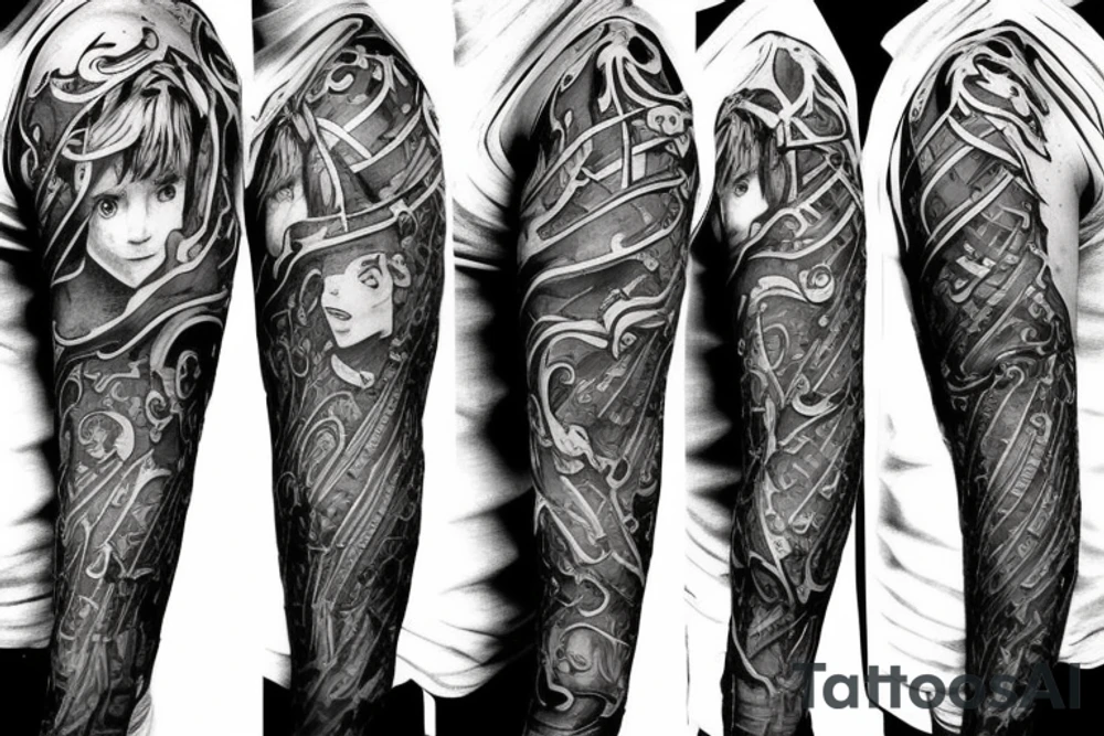 sleeve
harry potter tattoo idea