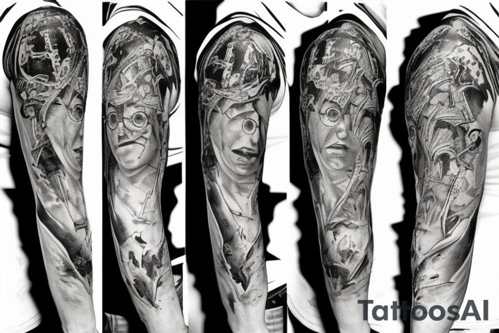 sleeve
harry potter tattoo idea