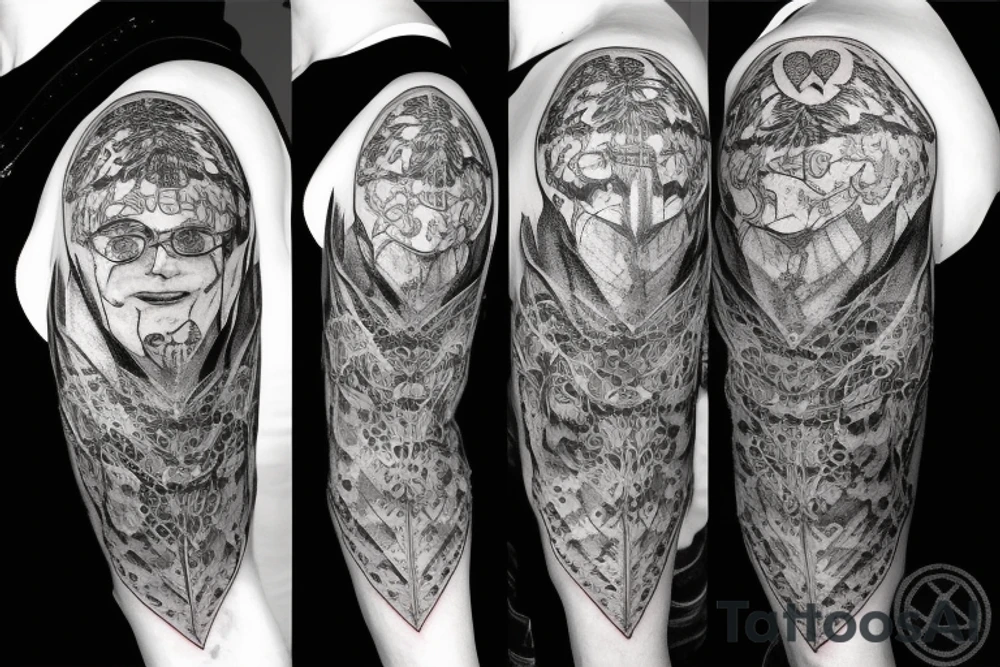 harry potter sleeve tattoo idea