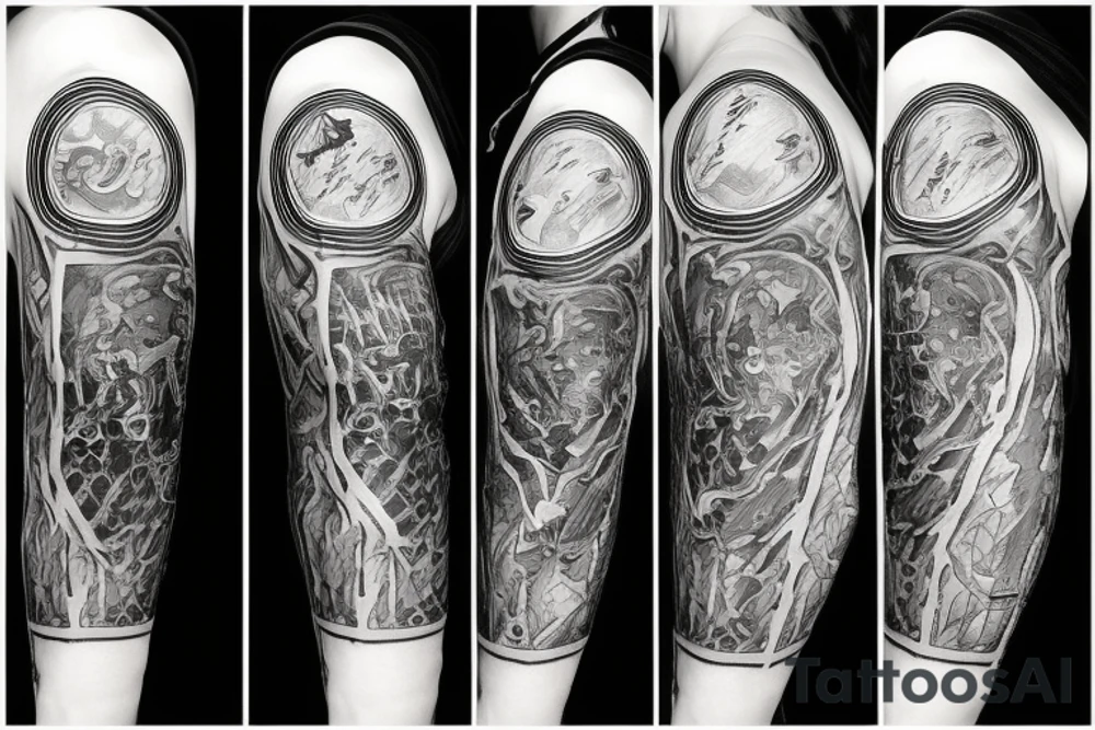 harry potter sleeve tattoo idea