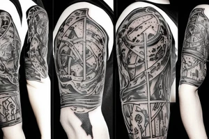 harry potter sleeve tattoo idea