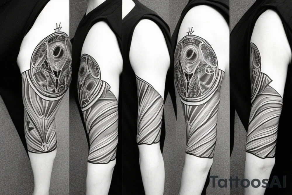 harry potter minimalist 
sleeve tattoo idea