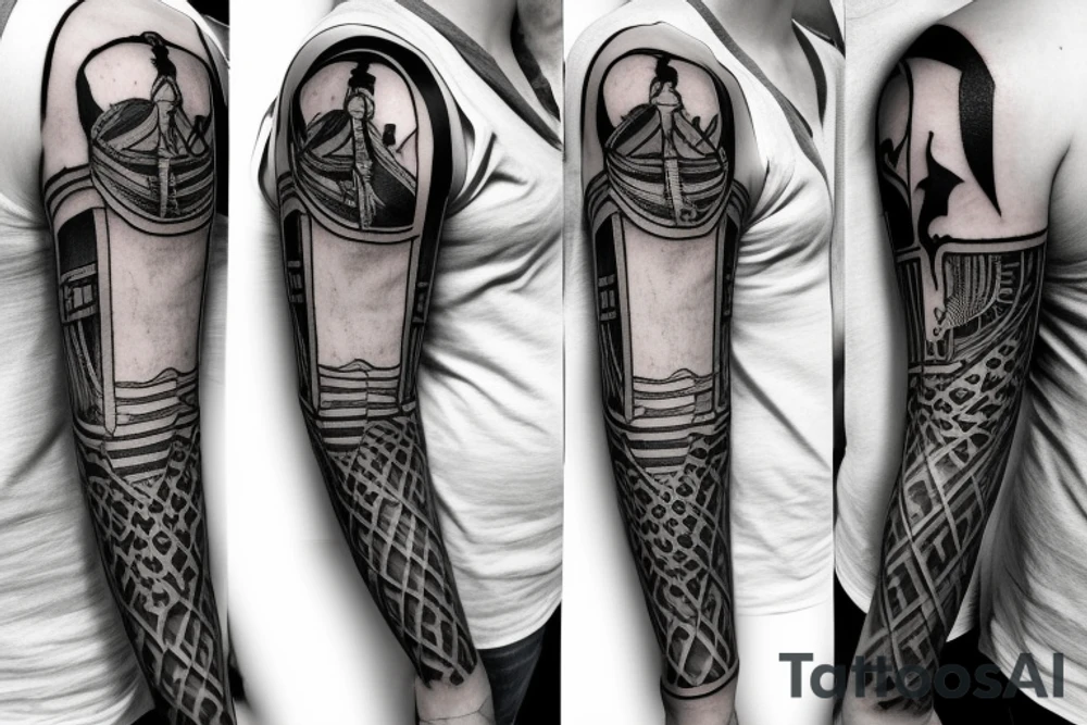 harry potter minimalist 
sleeve tattoo idea