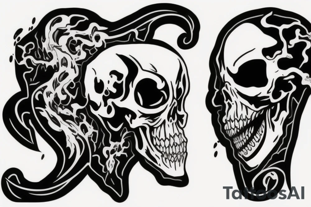Grim Reaper lurking tattoo idea