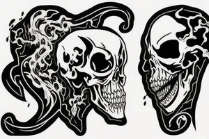 Grim Reaper lurking tattoo idea
