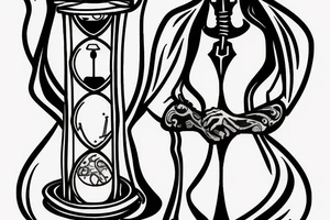 Grim Reaper with an hourglass tattoo idea