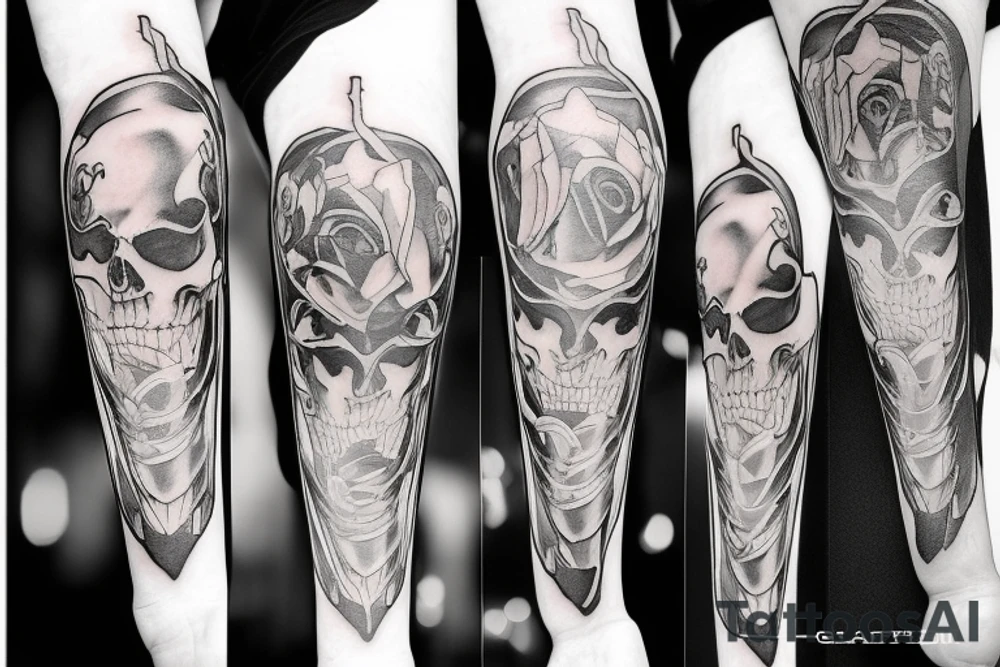 Grim Reaper with an hourglass tattoo idea