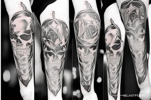 Grim Reaper with an hourglass tattoo idea