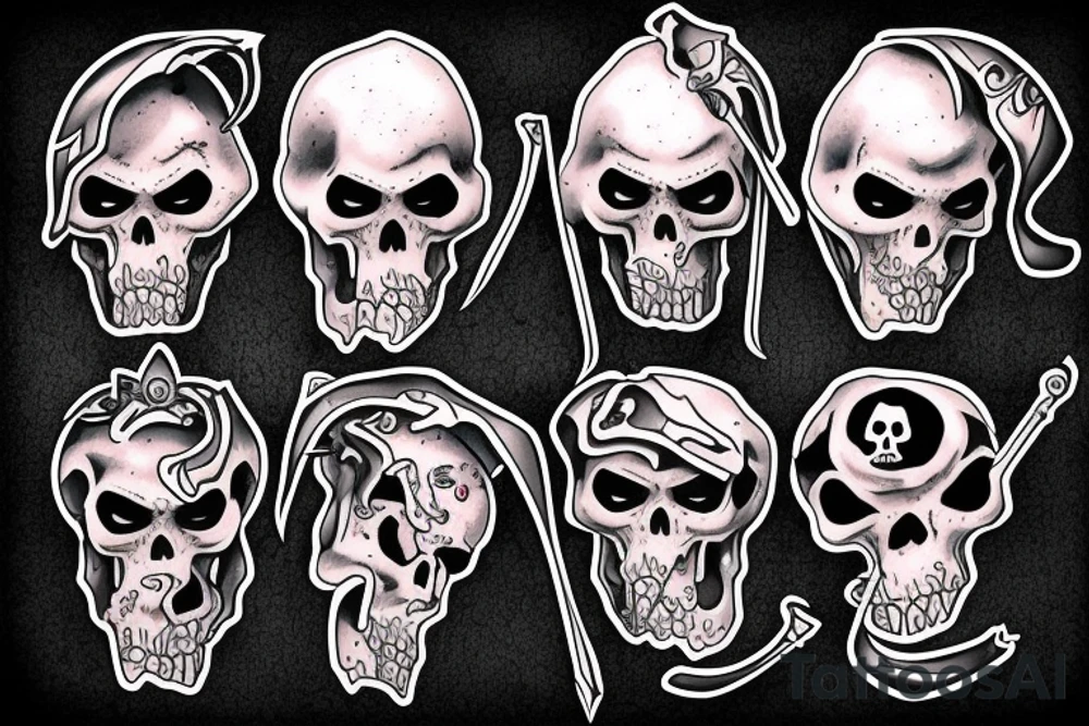 Empty Grave Grim Reaper tattoo idea