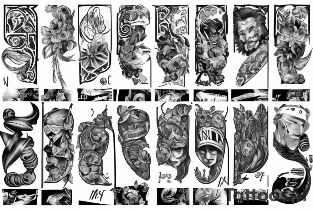 "I" "N" "A" "M" tattoo idea