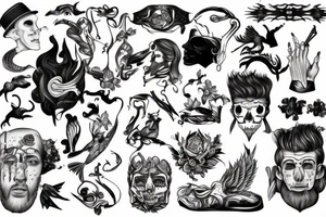 a man teaching tattoo idea