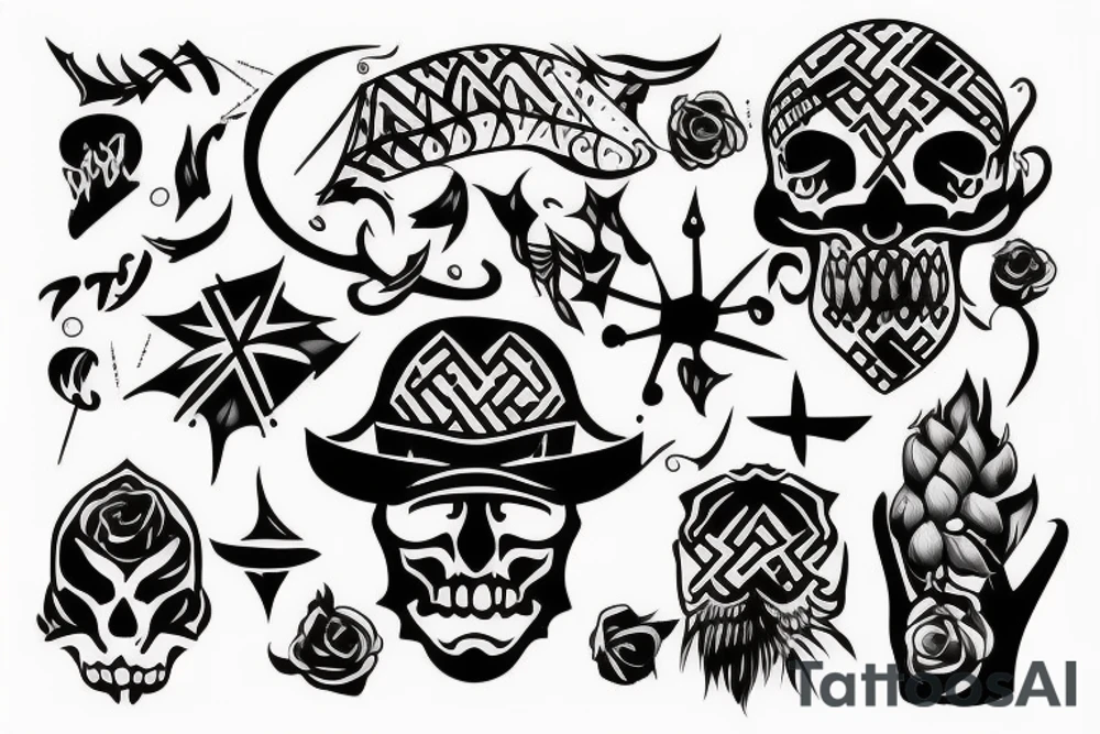 a man teaching tattoo idea
