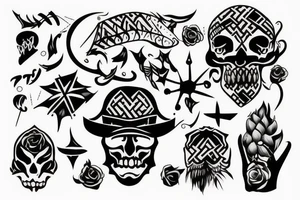 a man teaching tattoo idea