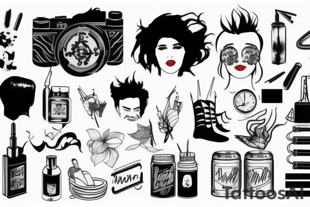 a man teaching tattoo idea