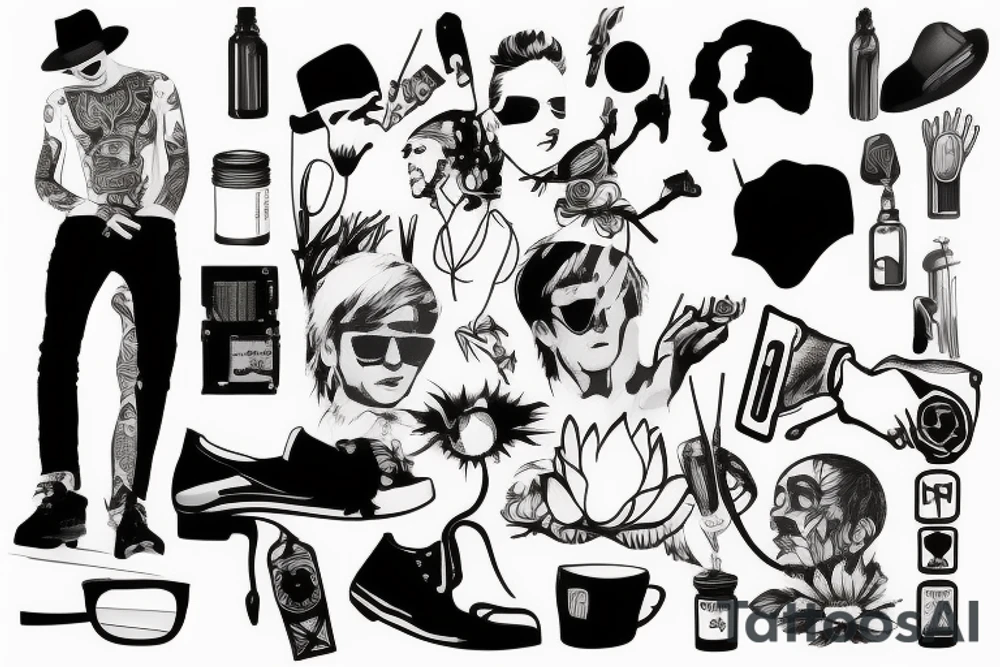 a man teaching tattoo idea