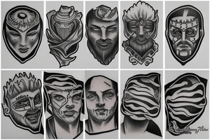 artistic designed tattoo incorporating the man in the arena speech tattoo idea