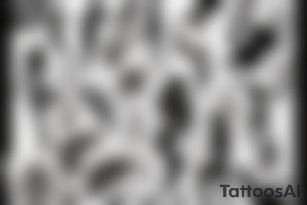 silhouette of woman's body tattoo idea