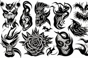 shadow creature tattoo idea
