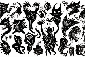 shadow creature tattoo idea