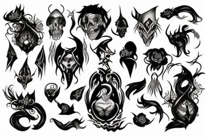 shadow creature tattoo idea