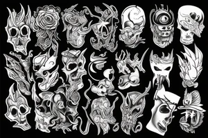 shadow creature tattoo idea