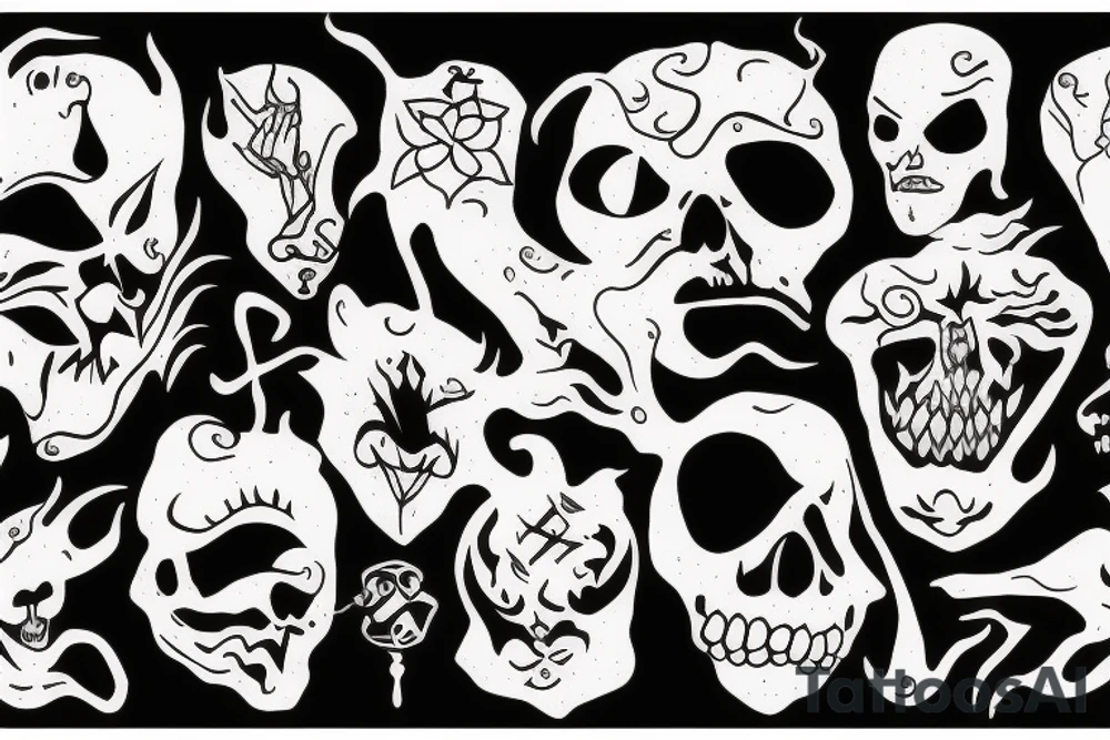 shadow creature tattoo idea