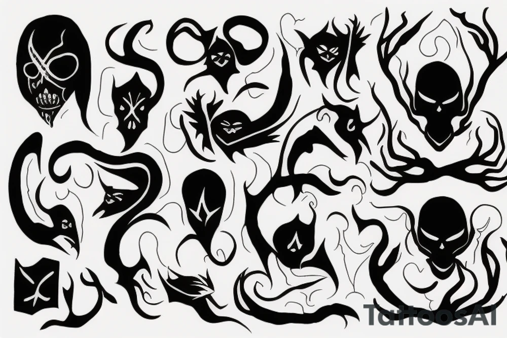 shadow creature tattoo idea