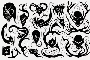 shadow creature tattoo idea