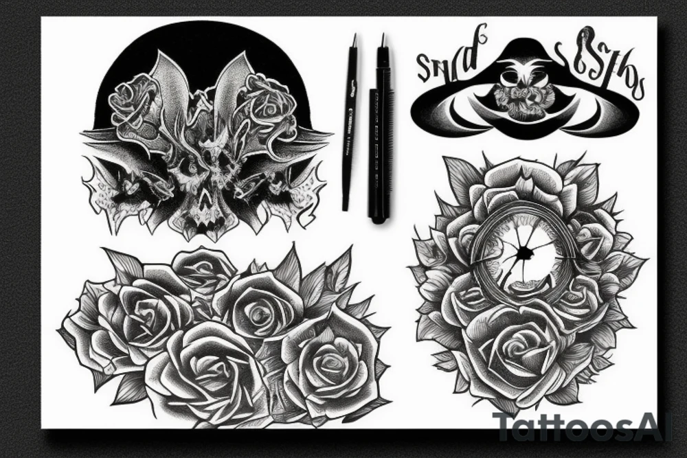 shadow creature tattoo idea